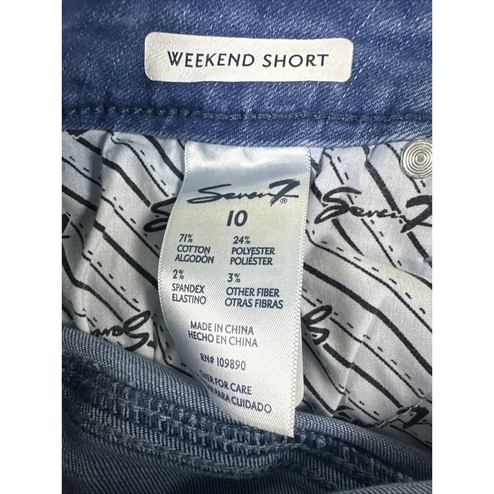 Seven For All Mankind Jean shorts Size 10 Cut Off Summer Raw Hem Distressed